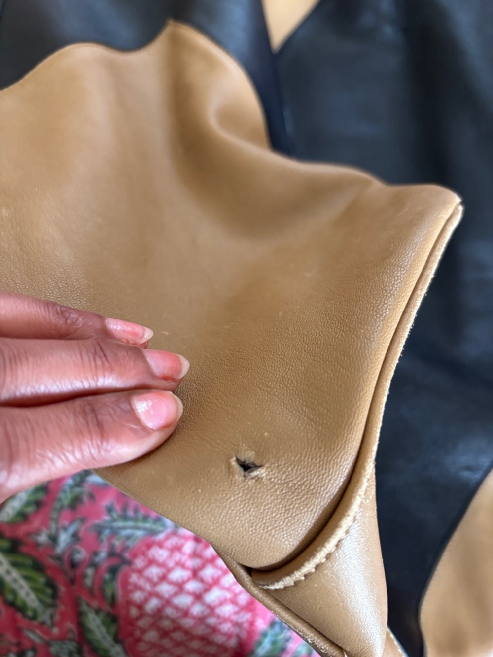 Celine Black & Tan Two-Tone Leather Tote - Picture 10 of 15